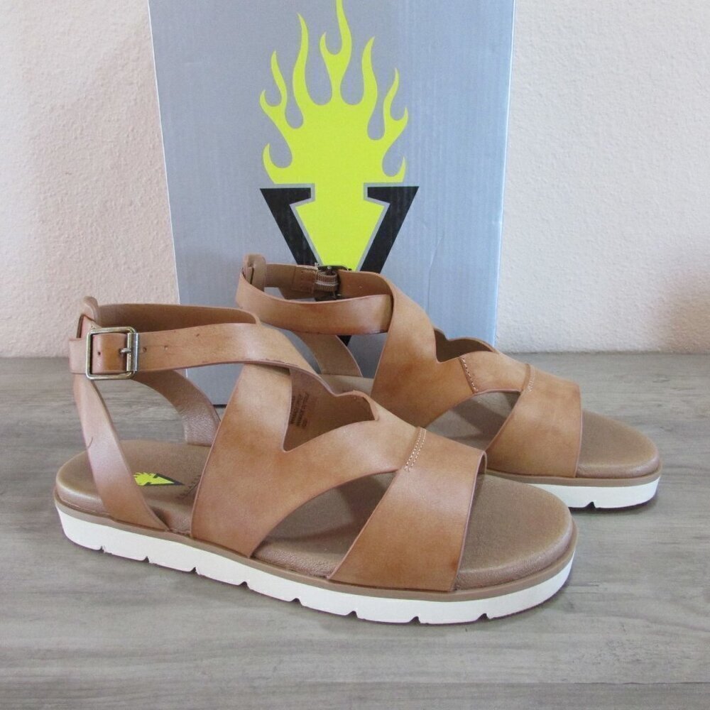 Volatile Women's Smores Ankle Strap Casual Sandals - Tan